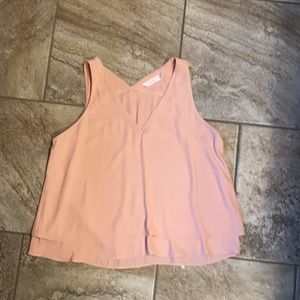 Soft pink cropped top